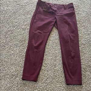 LOFT burgundy Skinny Dress Pants